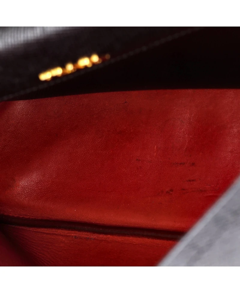 Pre-Owned Prada Medium Cuir Double Tote Saffiano Leather
