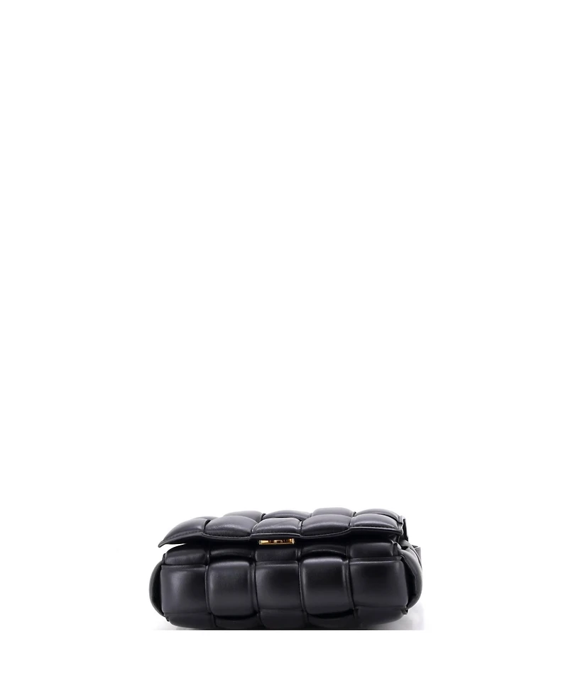 Pre-Owned Bottega Veneta Cassette Crossbody Bag Padded Maxi Intrecciato Leather