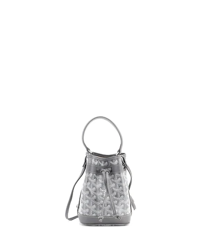 Pre-Owned Goyard Mini Petit Flot Bucket Bag Coated Canvas