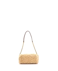 Pre-Owned Saint Laurent Mini Sade Tube Bag Quilted Shearling
