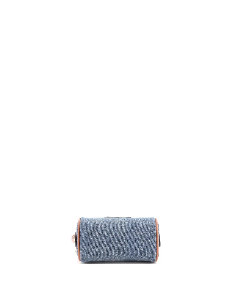 Pre-Owned Celine Mini Cuir Triomphe Boston Bag Denim
