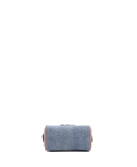 Pre-Owned Celine Mini Cuir Triomphe Boston Bag Denim
