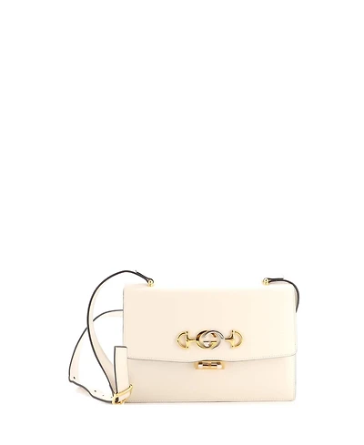 Pre-Owned Gucci Small Zumi Flap Shoulder Bag Leather
