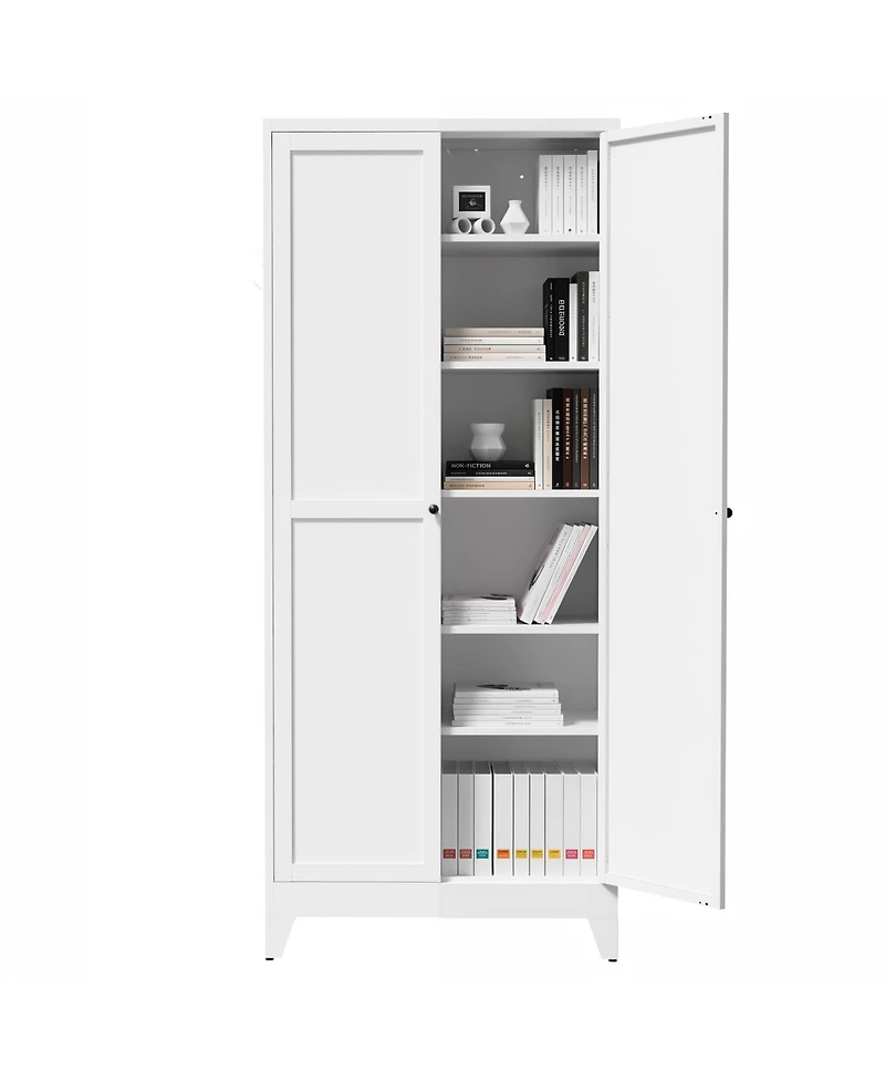 Boyel Living Metal Storage Shelf Heavy Duty 180lb Capacity Organizer Rack Easy Assembly