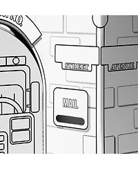 Easy Playhouse Police and Fire Station Color-Your-Own 1-Piece Playhouse, Ages 3+