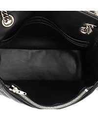 Pre-Owned Balenciaga Small Bb Chain Round Shoulder Bag Embossed Leather