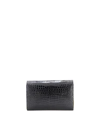 Pre-Owned Saint Laurent Classic Monogram Flap Chain Wallet Embossed Leather