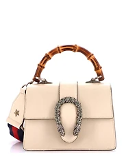 Pre-Owned Gucci Mini Dionysus Bamboo Top Handle Bag Leather