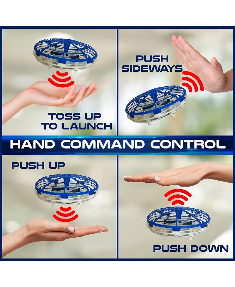 Top Secret Toys Hovertech Aero-Drone 360 Hand-Operated Drone