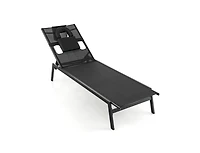 Boyel Living Patio Sunbathing Lounge Chair 5-Position Adjustable Tanning Chair