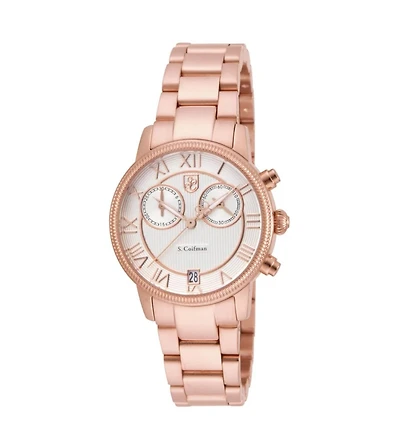 Invicta S.Coifman SC0333 Women's Heritage Chronograph Dial Stainless Steel Bracelet Watch