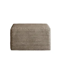 Streamdale Furniture Sofa ottoman ,No Assembly Required,Camel(Plush Corduroy Fabric)
