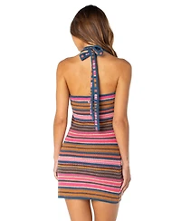 Roxy Women's Highland Halter Mini Stripe Dress