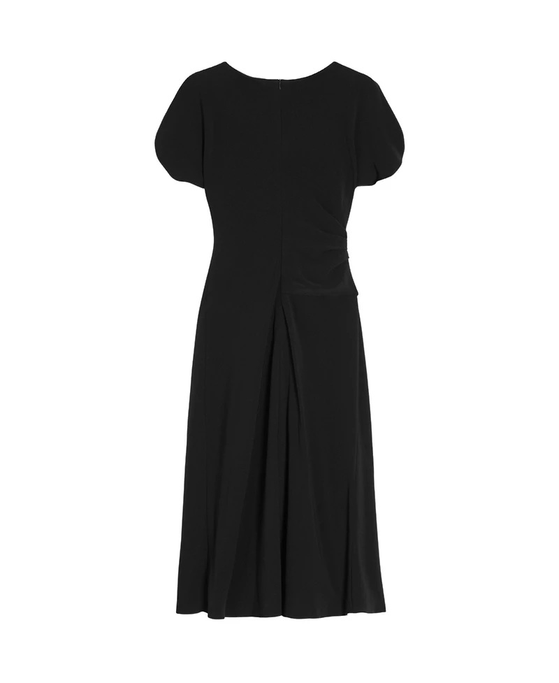 The Fold Women's Salerno Boat-Neck Short-Sleeve A-Line Midi Dress