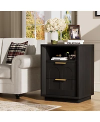 Flynama 2-Pack Nightstands with Charging Station