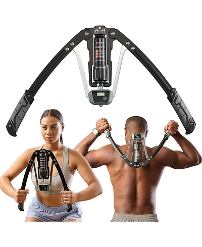 LifePro Adjustable Hydraulic Power Twister - Arm & Chest Exerciser (22-440lbs) for Strength Training