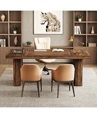 Tribesigns 63" Office Desk, Modern Home Office Computer Desk,Writing