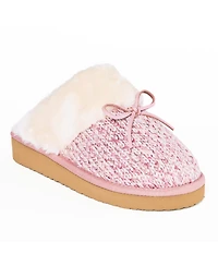 Minnetonka Women's Flurry Scuff Sparkle Knit Slippers
