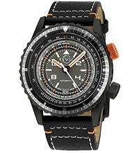 GV2 by Gevril Men's Swiss Made Contasecondi Swiss Automatic Italian Leather Strap Watch