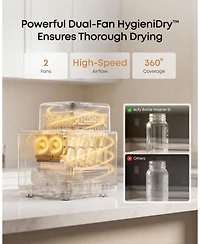 eufy S1 Baby Bottle Washer,Sterilizer and Dryer with 60 Detergent Tablets,10-Bottle Capacity,No Spot and Odorless Cleaning