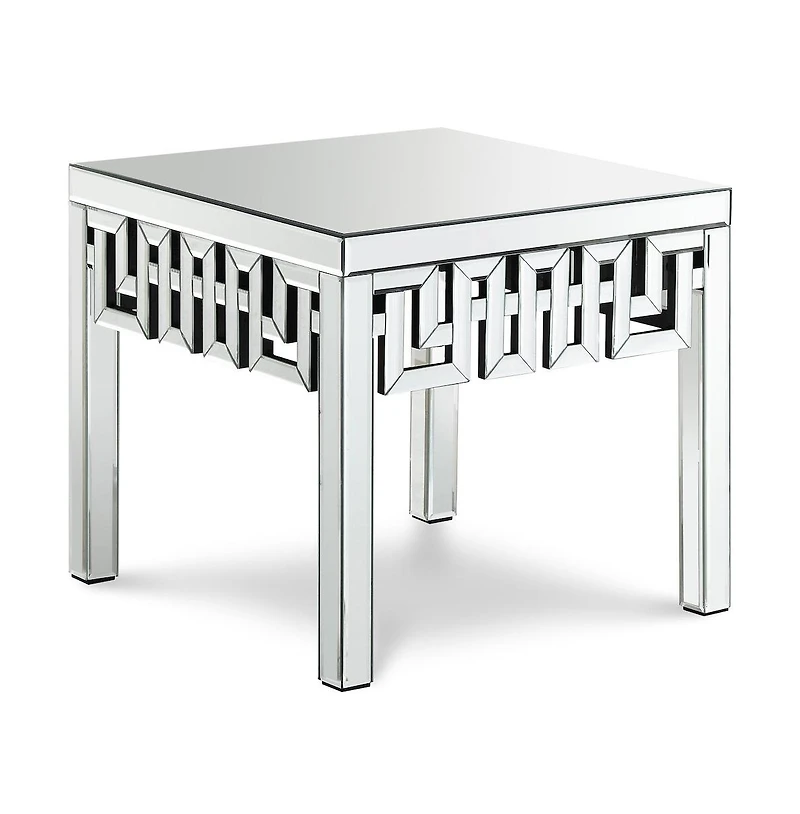 Meridian Furniture Aria Mirrored End Table