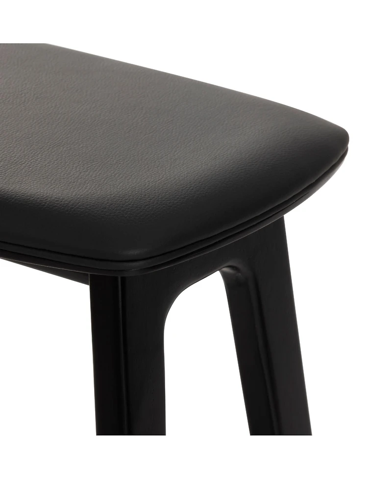 Plank+Beam Beryl Upholstered Bar Height Stool Pu Leather