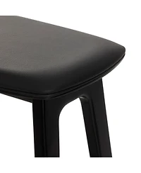 Plank+Beam Beryl Upholstered Bar Height Stool Pu Leather