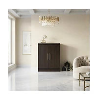 Bison Office Storage Cabinet in Dakota Oak Finish for versatile home organization