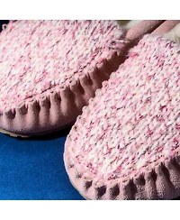 Minnetonka Women's Cosi Venetian Suede Sparkle Knit Slippers