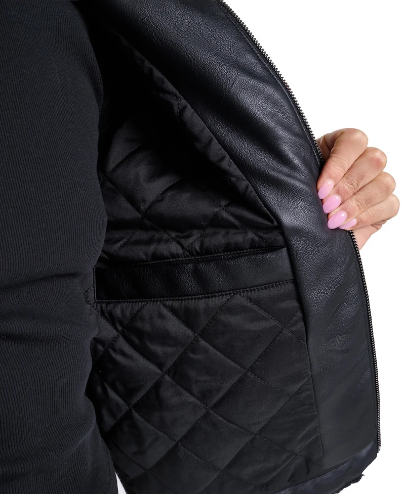 Levi's Women's Sherpa Bomber Quilted-Lined Jacket