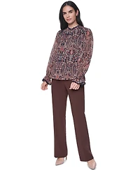 Tommy Hilfiger Women's Lace Long-Sleeve Blouse