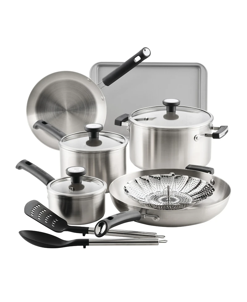 Farberware Stainless Steel 12-Piece Cookware Set