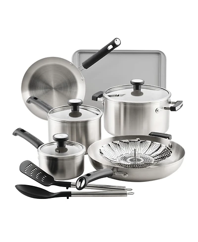 Farberware Stainless Steel 12-Piece Cookware Set