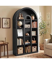 Tribesigns 71" Tall Bookshelf,5-Tier Arched Bookcase with Open Shelves