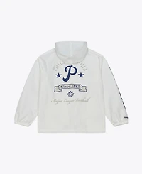 Mitchell & Ness Men's White Philadelphia Phillies Yacht Rock Coaches Full-Snap Hooded Windbreaker Jacket
