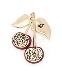 Betsey Johnson Faux-Stone Cherry Cluster Brooch