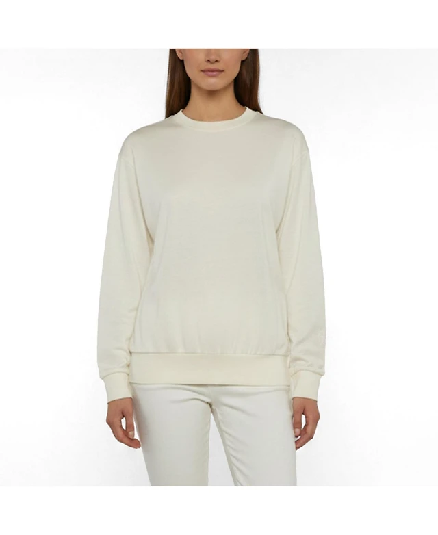 Pre-Owned Burberry Women's Cream Jersey Top