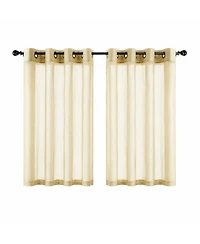 GoodGram Basic Home Grommet Top Single Sheer Window Curtain Panel - 52 in. W x 63 L, Spice