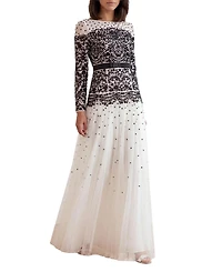 Needle & Thread Women's Gilded Long Sleeve Maxi Lace Gown