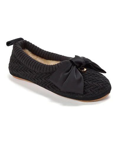 Dearfoams Women's Fireside by Bestie Ballet Slippers