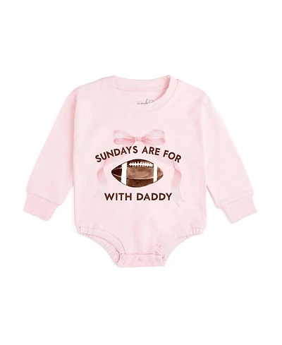 Sweet Wink Baby Girls Sundays Are For Football Long Sleeve Romper
