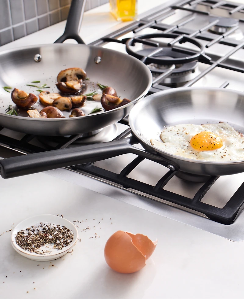 Zwilling Milano 2-Piece Tri-Ply Stainless Steel Fry Pan Set