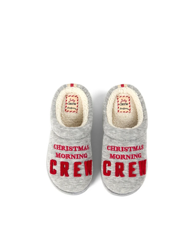 Dearfoams Kids Christmas Morning Crew Slippers