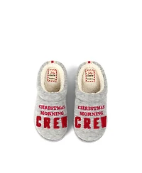 Dearfoams Kids Christmas Morning Crew Slippers