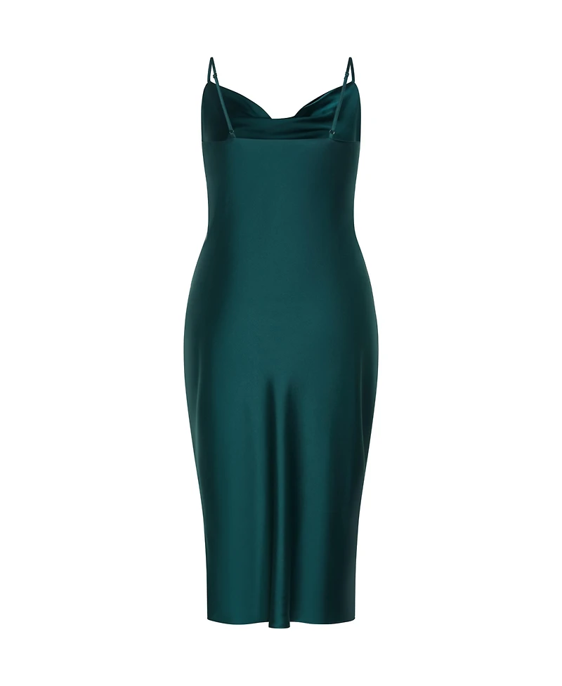 City Chic Plus Adelina Twist Slip Dress