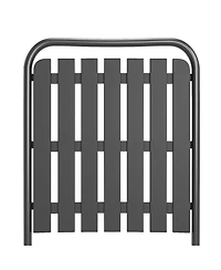 ECHTPeak Folding Chair Set of 2, 350LBS Capacity, Foldable Metal Chairs, with Stain-Proof Wpc Slats, No Assembly, for Balcony Garden Patio