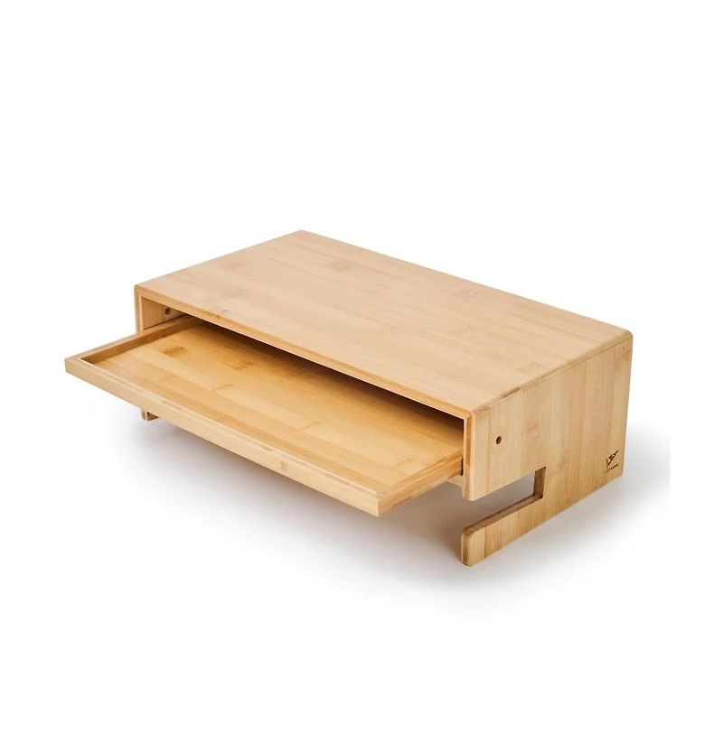 Danrong Monitor Stand Riser with Drawer and Phone Holder Non Slip Desk Organizer