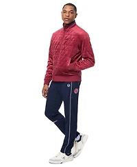 Sergio Tacchini Men's Redi Quilted Velour Bomber Jacket