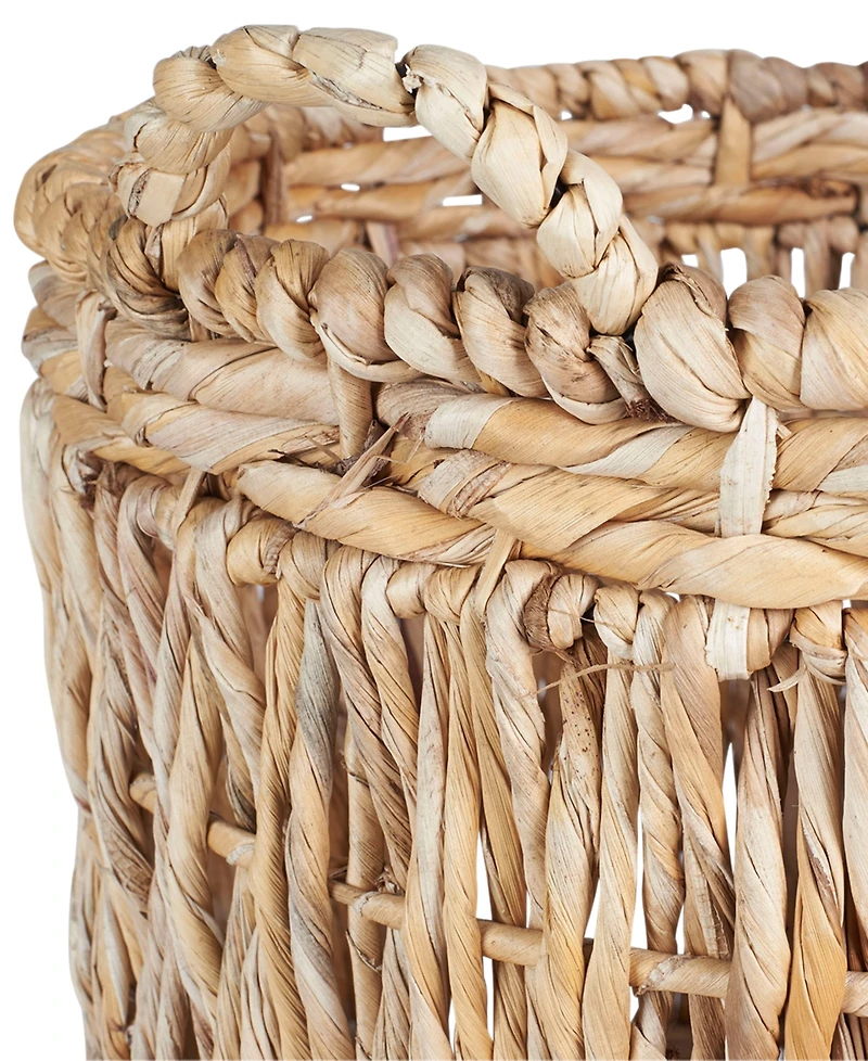 Household Essentials Tall Round Floor Basket with Handles