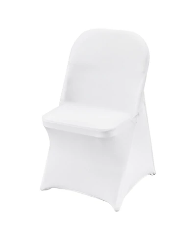 Slickblue 50 Pack Spandex Folding Chair Covers for Wedding and Events